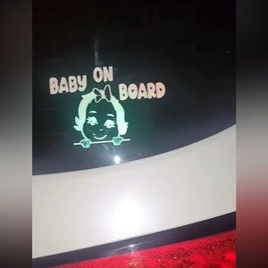 Car window “baby on board “ decal